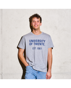 T-Shirt University of Twente Grey Melange