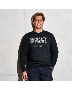 Crew Neck Sweater University of Twente Black