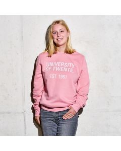 Crew Neck Sweater University of Twente Canyon Pink