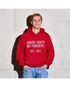 Hooded Sweater University of Twente Red